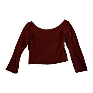 AEO Long sleeve Lace Crop Top